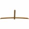 Ekena Millwork Bellingham Rough Sawn Timber Gable Bracket, Western Red Cedar, 96"W x 40"H x 2"D x 4"F, 10/12 Pitch GBW096X40X0204BEL00RWR - alternate 3